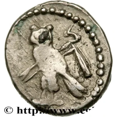 1⁄16 Shekel Hippocamp 425 BC - 394 BC back