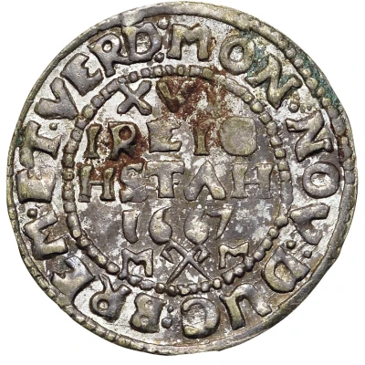 1⁄16 Thaler - Charles XI back