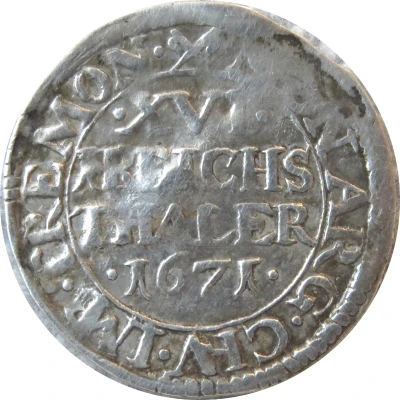 1⁄16 Thaler front