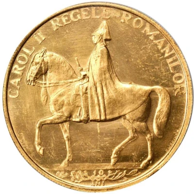 12 Ducat - Carol II Galben Mare ND back