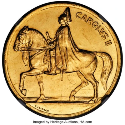 12 Ducat - Carol II Galben Mare front