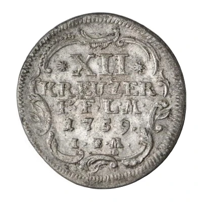 12 Kreuzer - Adalbert II of Walderdorff back