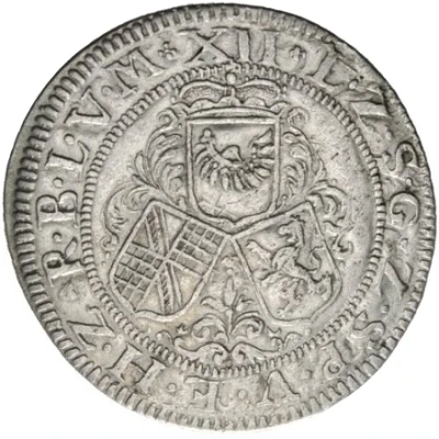 12 Kreuzer - Frederick VII Magnus ND back