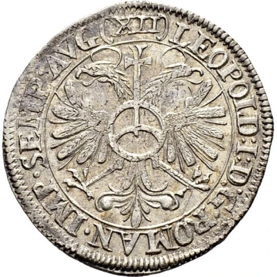 12 Kreuzer - Leopold I baroque shield back