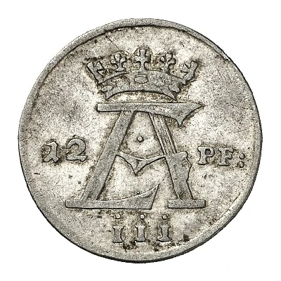 12 Pfennigs - Ernest August II of York front