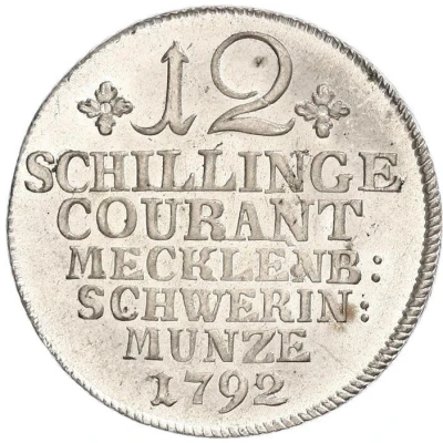 12 Schillinge Courant - Frederick Francis I back