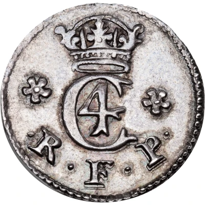 12 Skilling Dansk - Christian IV front