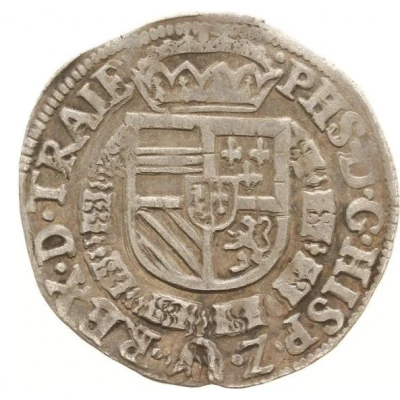 1⁄20 Daalder " 1⁄20 Philipsdaalder" - Philip II front