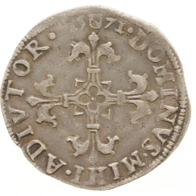 1⁄20 Daalder " 1⁄20 Philipsdaalder" - Philip II back