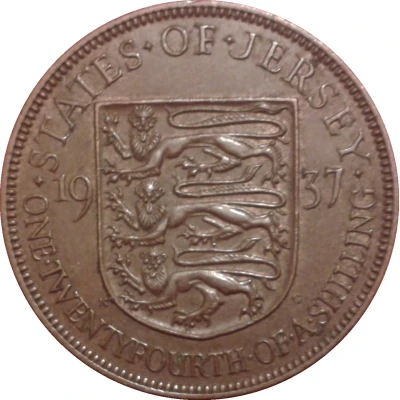 1⁄24 Shilling - George VI back