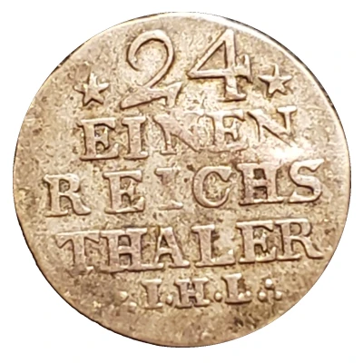 1⁄24 Thaler - Adolphus Frederick IV back