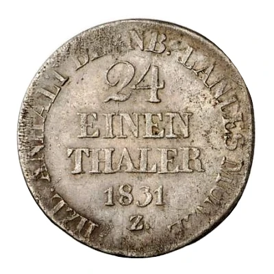 1⁄24 Thaler - Alexius Frederick Christian back