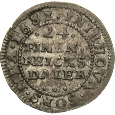 1⁄24 Thaler - Charles XI back