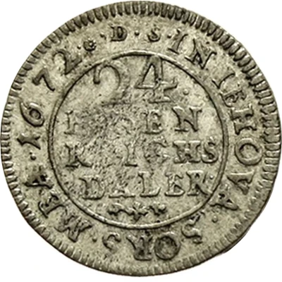 1⁄24 Thaler - Charles XI back