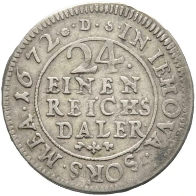 1⁄24 Thaler - Charles XI back