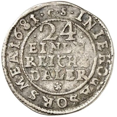 1⁄24 Thaler - Charles XI back