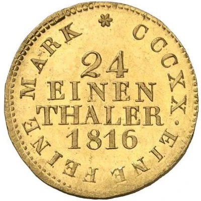 1⁄24 Thaler - Frederick August I Gold Pattern back