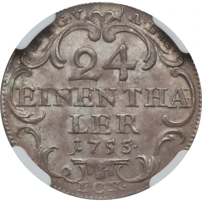 1⁄24 Thaler - Frederick III back