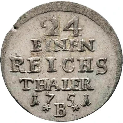 1⁄24 Thaler - Frederick II back