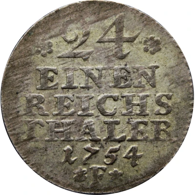 1⁄24 Thaler - Frederick II back