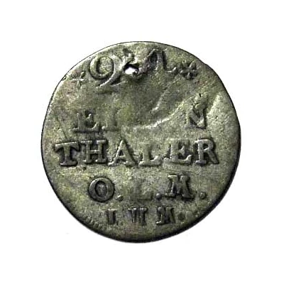 1⁄24 Thaler - Frederick V of Denmark back