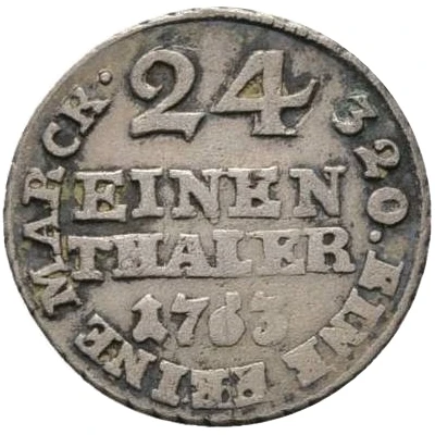 1⁄24 Thaler - Frederick William of Westfalen back