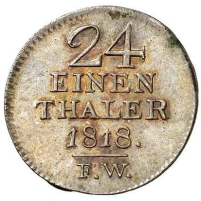 1⁄24 Thaler - George Frederick Henry back