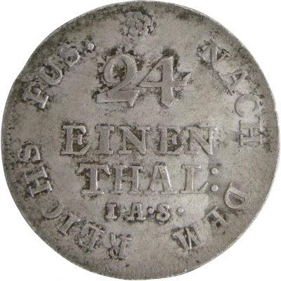 1⁄24 Thaler - George III back