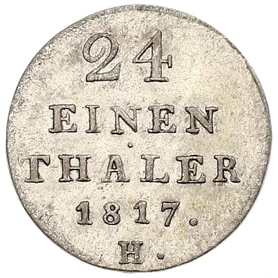 1⁄24 Thaler - George III back