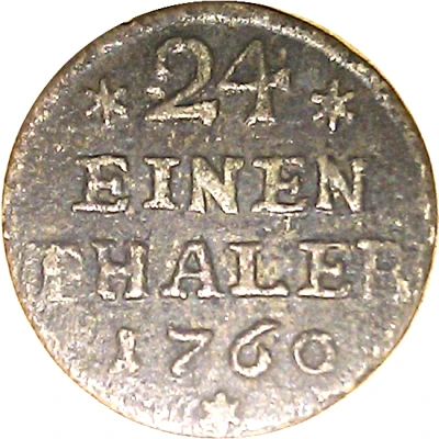 1⁄24 Thaler - Victor II Frederick back