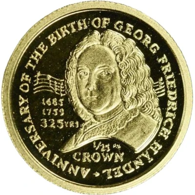 1⁄25 Crown - Elizabeth II Georg F. Händel back