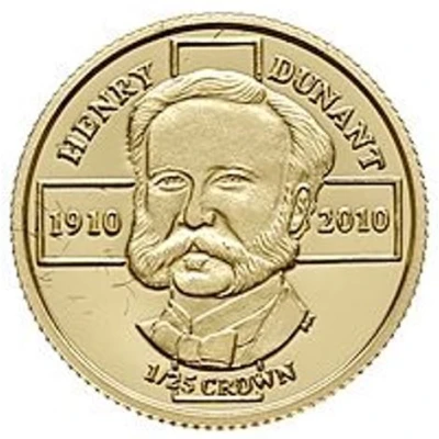 1⁄25 Crown - Elizabeth II Henry Dunant back