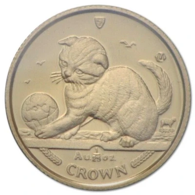 1⁄25 Crown - Elizabeth II Scottish Fold Cat back