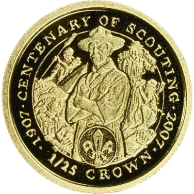 1⁄25 Crown - Elizabeth II Scouting back