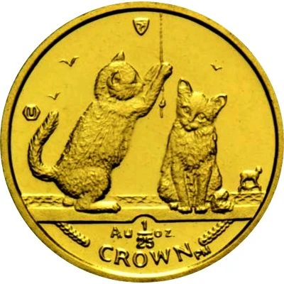 1⁄25 Crown - Elizabeth II Somali Cat back