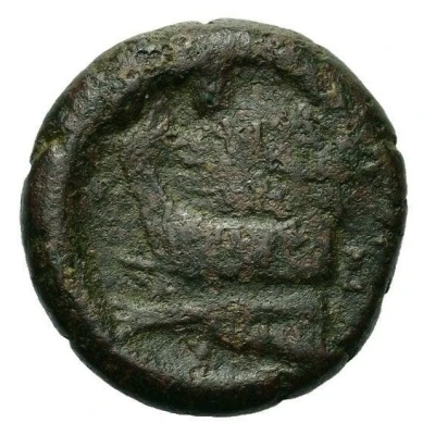 Æ13 AΣ; Ascalon 200 BC - 150 BC back