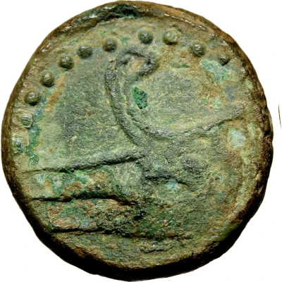 Æ14 Capricorn with globe; Forum Iulii 27 BC front