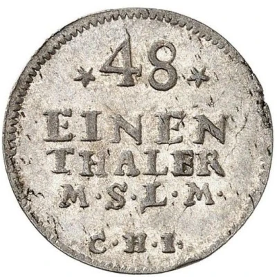 1⁄48 Thaler - Adolphus Frederick III back