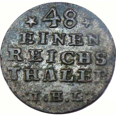 1⁄48 Thaler - Adolphus Frederick IV back