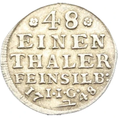 1⁄48 Thaler - Christof Louis II and Frederick Botho back