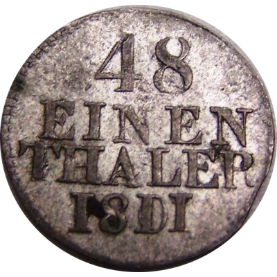 1⁄48 Thaler - Frederick August I back