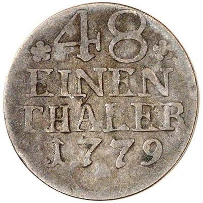 1⁄48 Thaler - Frederick II Mule front