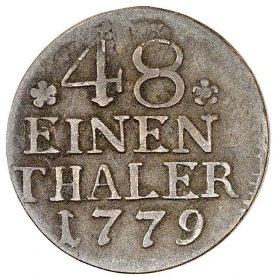 1⁄48 Thaler - Frederick II Mule back