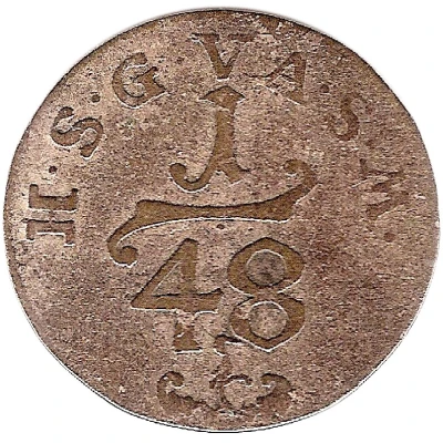 1⁄48 Thaler - Frederick III back