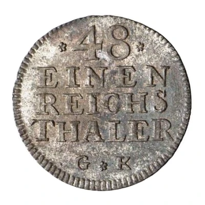 1⁄48 Thaler - Frederick II back