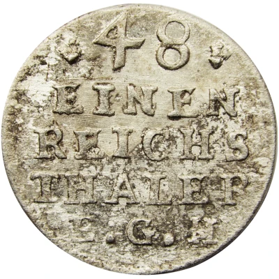 1⁄48 Thaler - Frederick II back