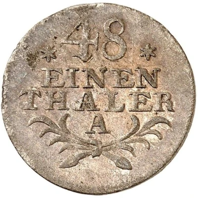 1⁄48 Thaler - Frederick II back