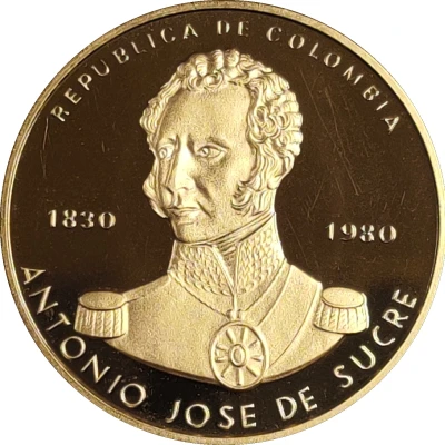 15 000 Pesos Death of Antonio Jose De Sucre front