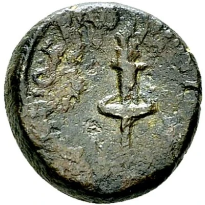 Æ15 - Augustus Athlete running left 10 BC - 4 BC back