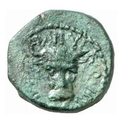 Æ15 - Augustus P AEBVTIVS IIVIR QVINQ 30 BC front